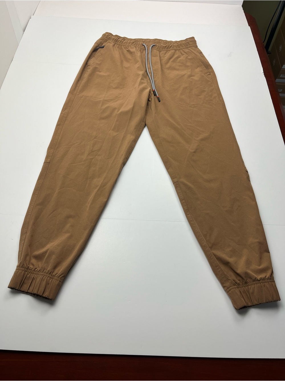 Saxx Go To Town Brown 100% Polyester Mens Size Medium Pull-on Pants Stretch
